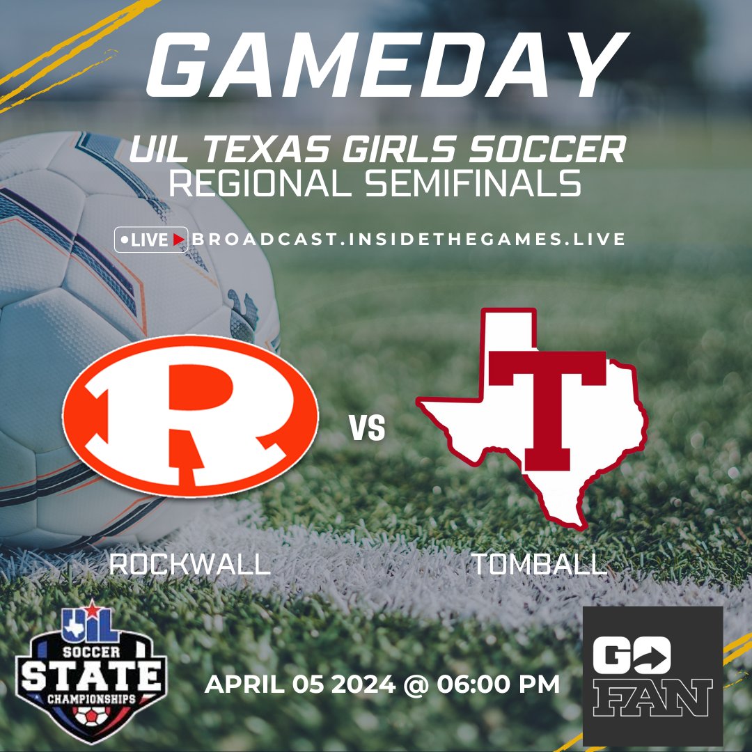 problnm's tweet photo. 🚨 Gameday 
⚽ Rockwall 🆚 Tomball
🎥 Information link live game check in bio 
📅 04/05/2024 | 06:00 Pm
@LJacketsSoccer @TOMGSOCCER @CoachBrittRose @THS__athletics @TomballISD @Izzy_G08 https://t.co/Q5448MIKY9