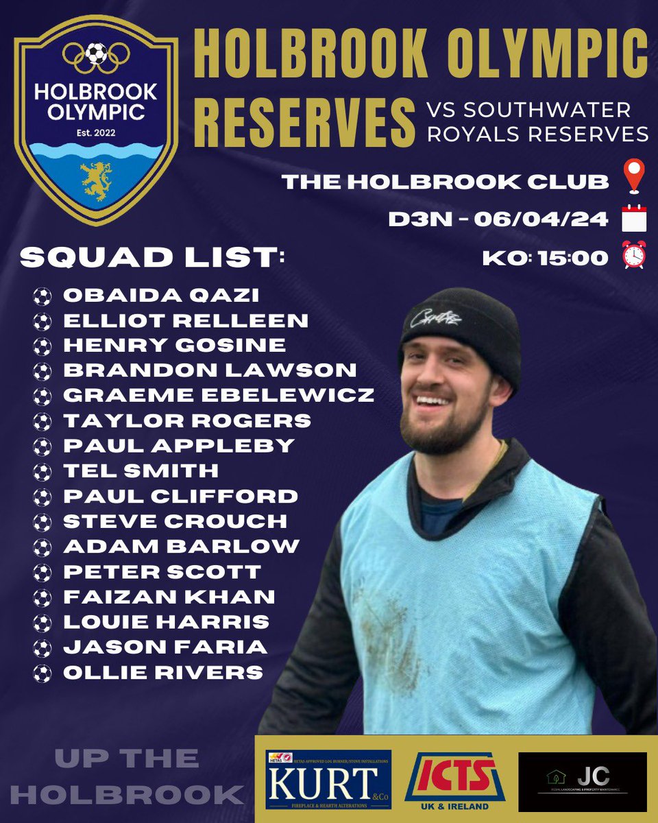 mightybrookFC's tweet image. Teamsheet for Holbrook Reserves fixture tomorrow vs Southwater Royals Reserves ⚽️⚽️⚽️
#holbrook #upthebrook
