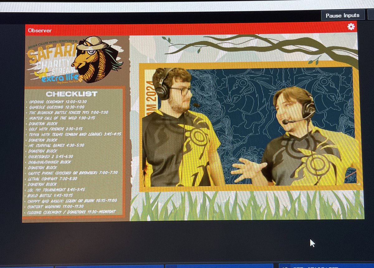 ClubEsportsWMU's tweet photo. STREAM IS LIVE JOIN US FOR OUR CHARITY STREAM! https://t.co/rNJWYCFJiC
