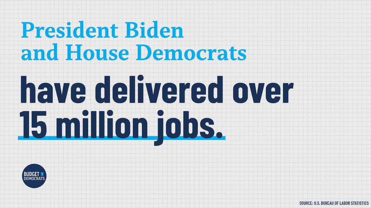 🚨 We've now created over 15 million jobs under President Biden! 🚨   That's more jobs created in a single term than any president in history. When you make historic investments in America, you get historic results.