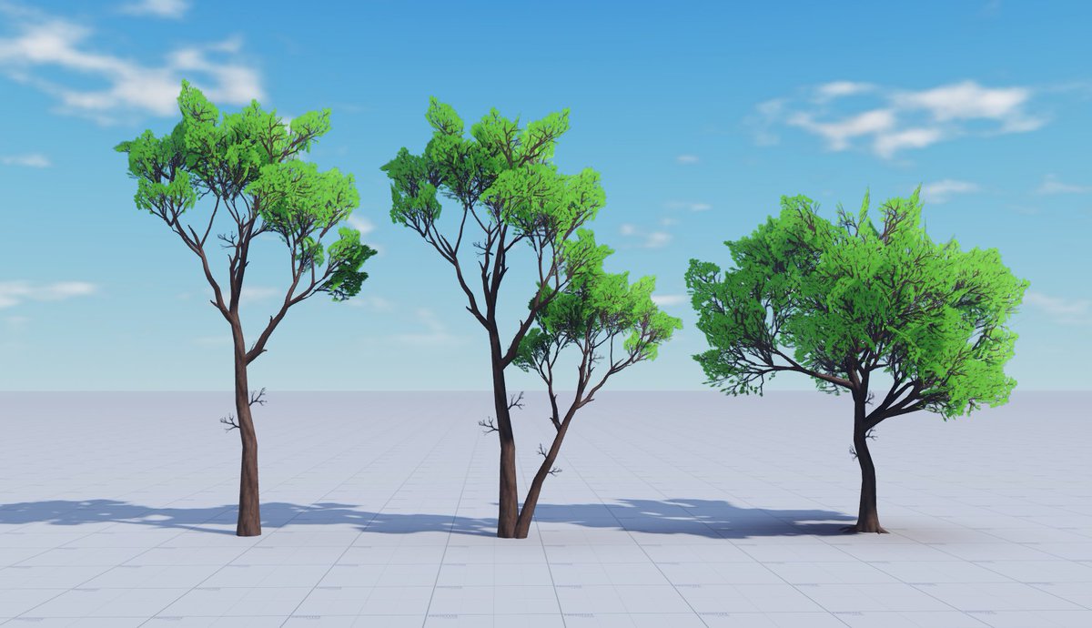 Worked on some trees the other day! like the style quite a lot! 🌳 #RobloxDev