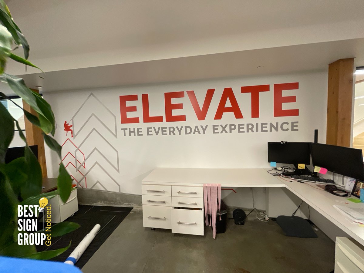 BestSignGroup's tweet image. Installed several wall graphics at BRR Architecture.