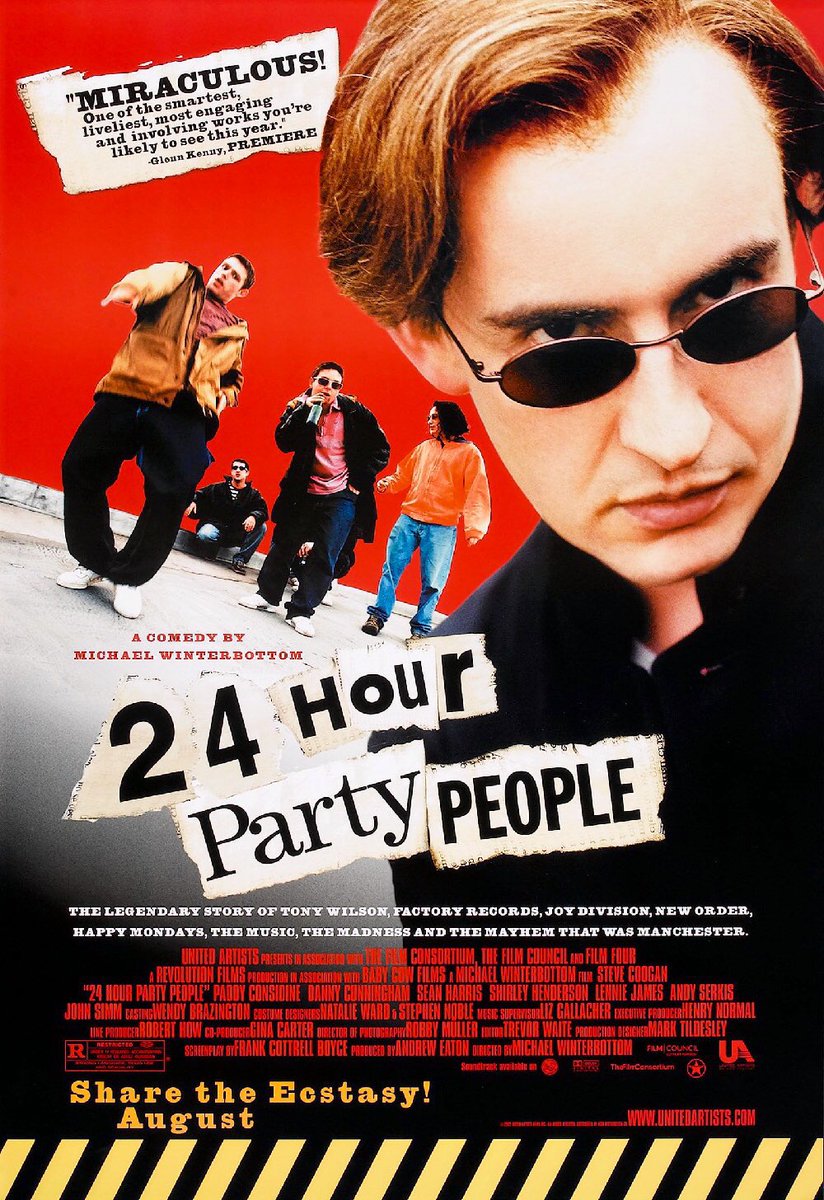 22 years ago today, the movie “24 Hour Party People” was released in theaters.
