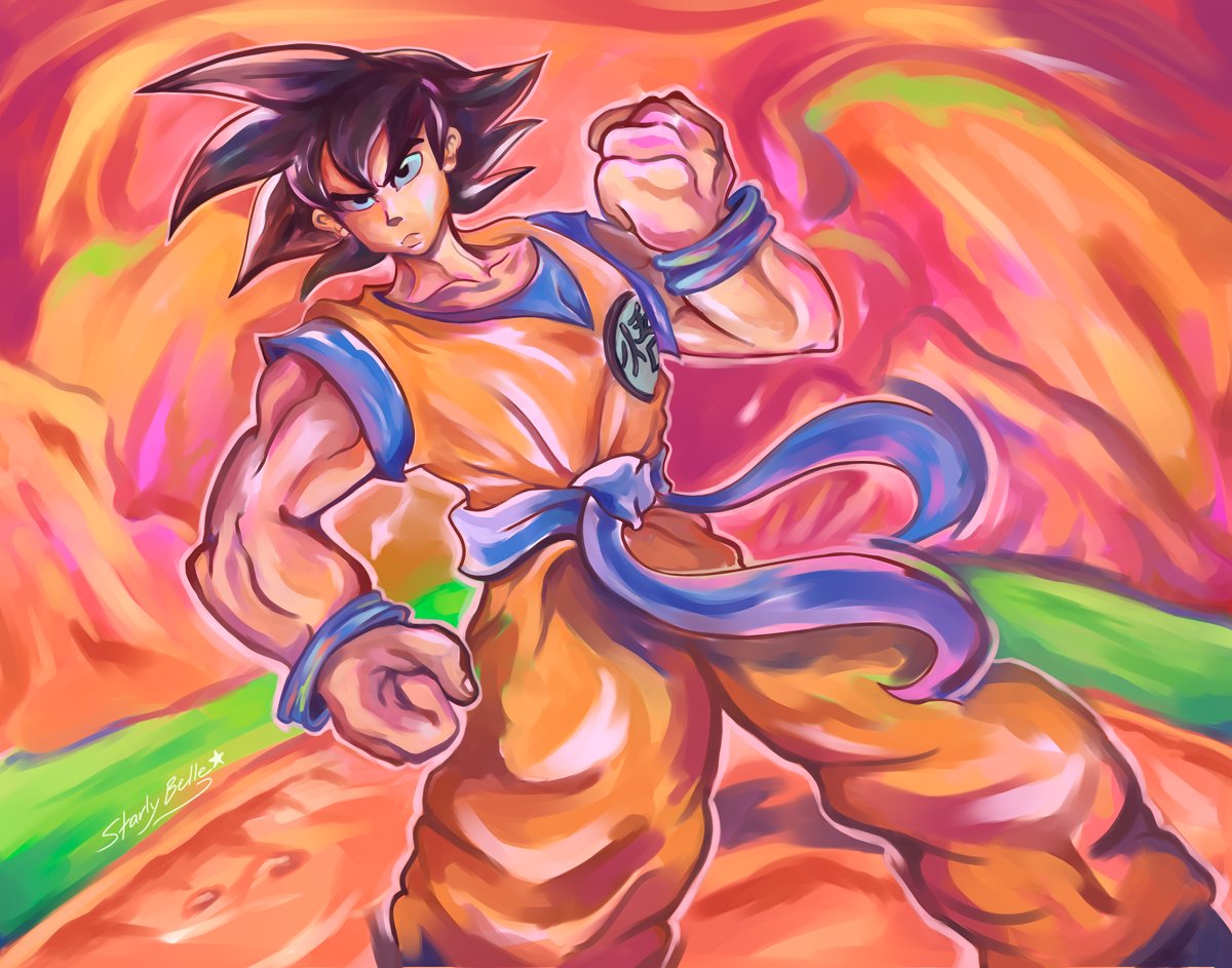 StarlyBelle's tweet photo. Saiyan dude who saves the world (I dunno I haven't watched Dragon Ball Z)

#ArtistonTwitter • #Goku • #Anitwt • #AkiraToriyama https://t.co/Aj4UnK2wMP