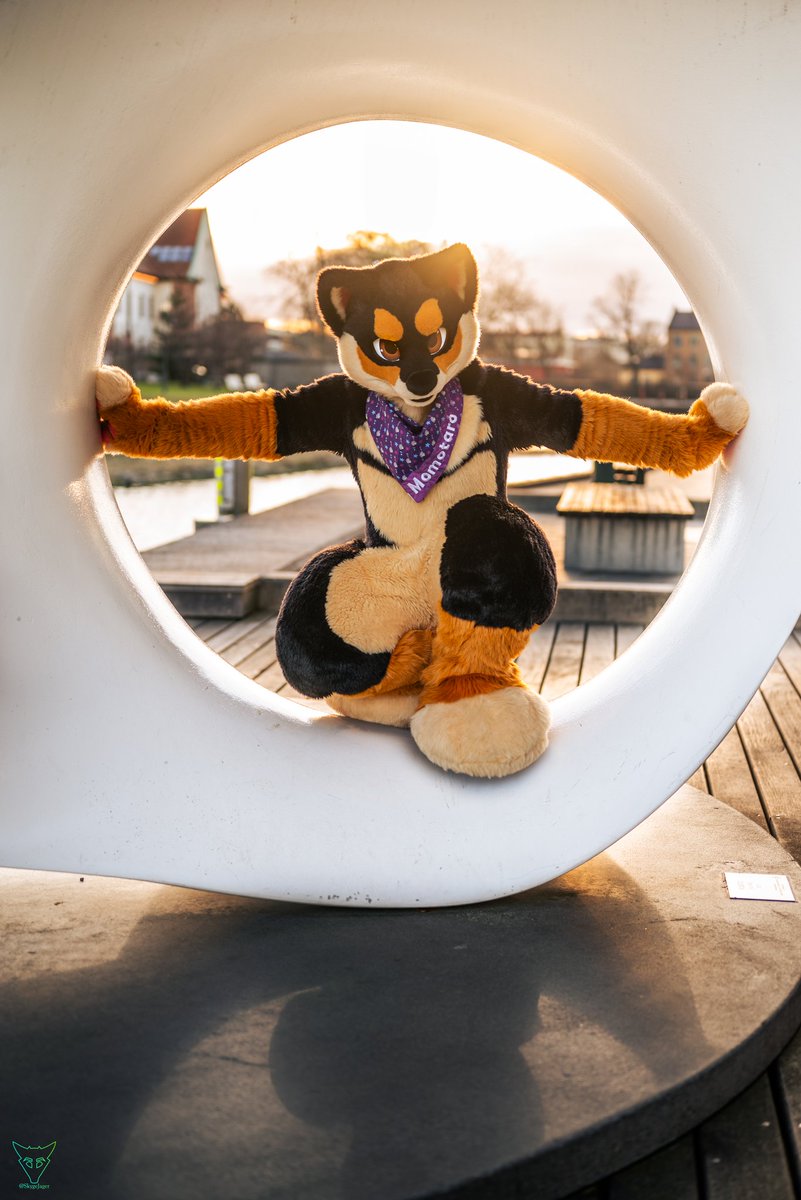 It's yo peachy boi ready for battle. You better be ready for the final bossfight this #FursuitFriday! 📸 @SkygeJager