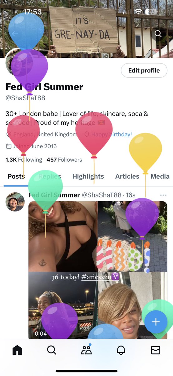 Balloons on my page #chapter36 #ariesszn