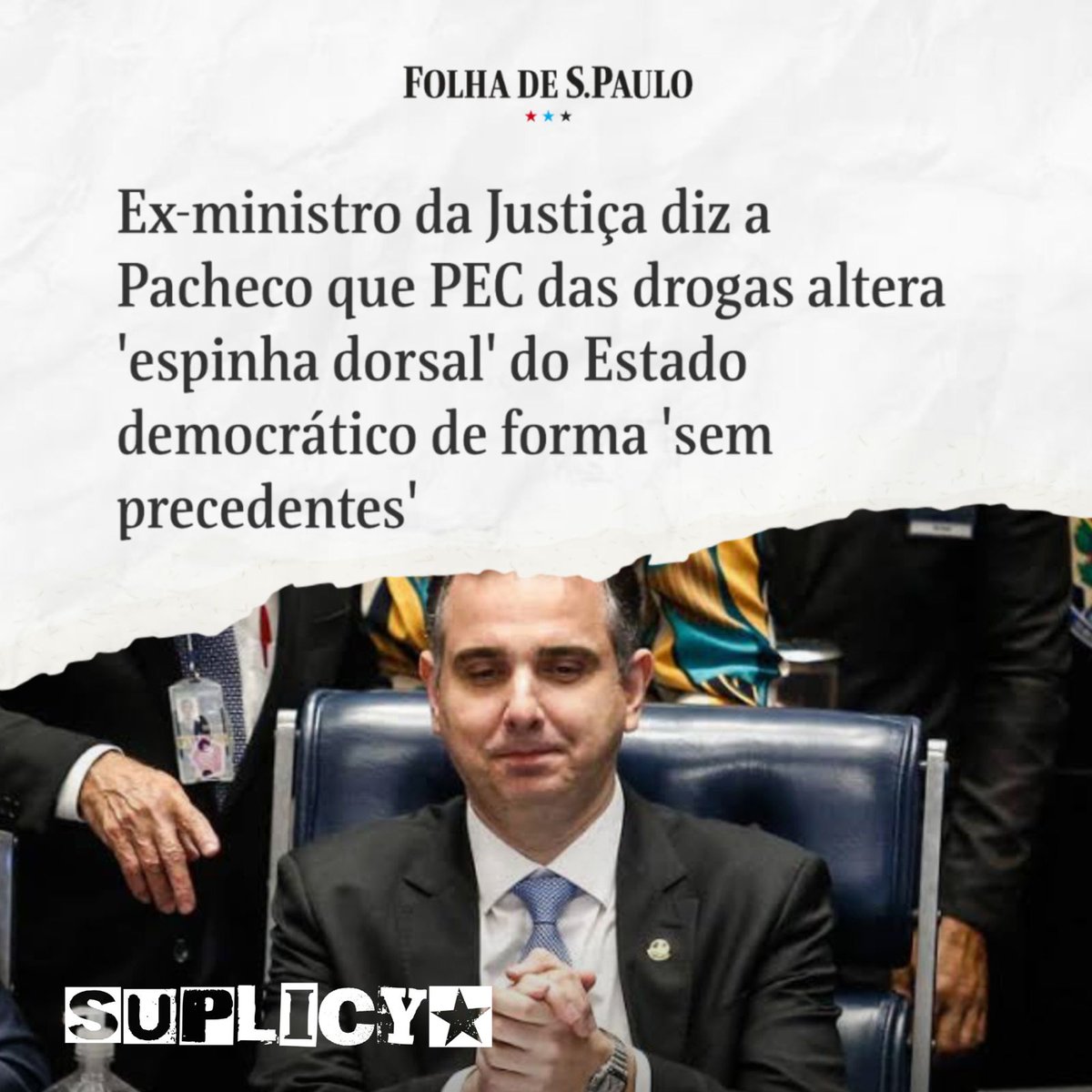 O ex-ministro da Justiça do Governo de Fernando Henrique Cardoso, José Carlos Dias, escreveu uma carta ao Presidente do @SenadoFederal, @rodrigopacheco. Dias faz uma advertência muito sensata e importante sobre a PEC das drogas e tem nosso apoio.