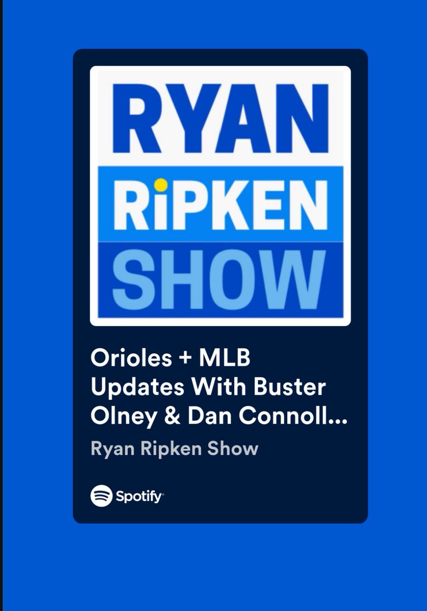 ryanripkenshow's tweet photo. Latest Episode out now. If you can’t watch on YouTube, check it out on podcasts platforms. 

Some football talk. 

A lot of baseball talk. 

#ryanripkenshow https://t.co/g8BuQsR29j