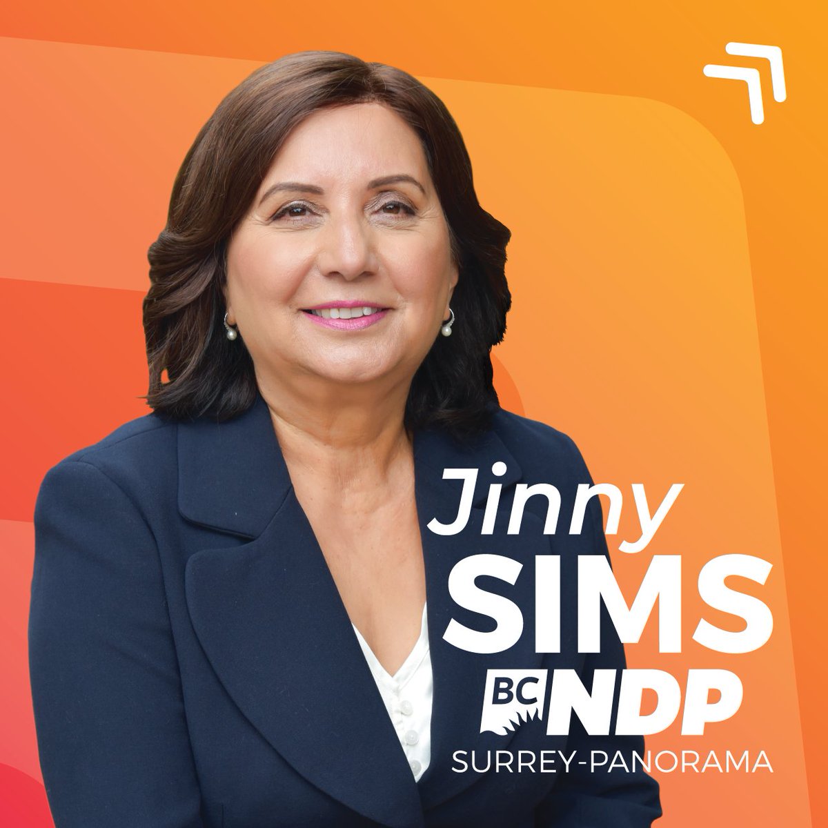 Jinny Sims is the BC NDP's candidate in Surrey-Panorama. She has spent her career working to build strong communities and is an advocate for children, families, and schools. A former MP, 2X MLA and cabinet minister, she has fought hard on issues that make a difference to people.