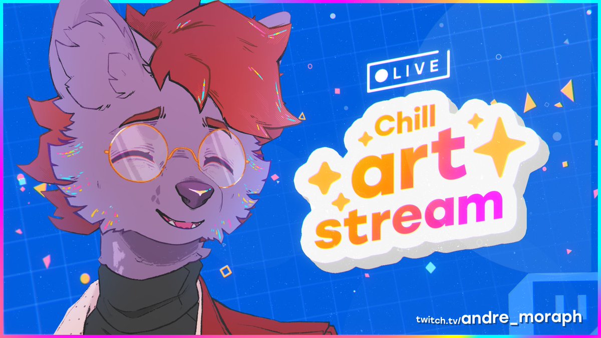 [🔴] Live in 1 hour~ 🎨 Starting my NEXT artwork 👀 🔗 twitch.tv/andre_moraph