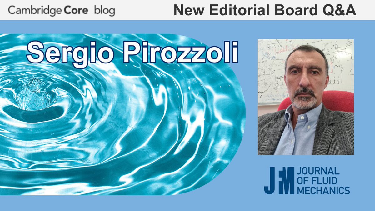 'JFM Q&A with Sergio Pirozzoli', a new @JFluidMech blog by Sergio Pirozzoli 📚 cup.org/3vjiioG #JFM