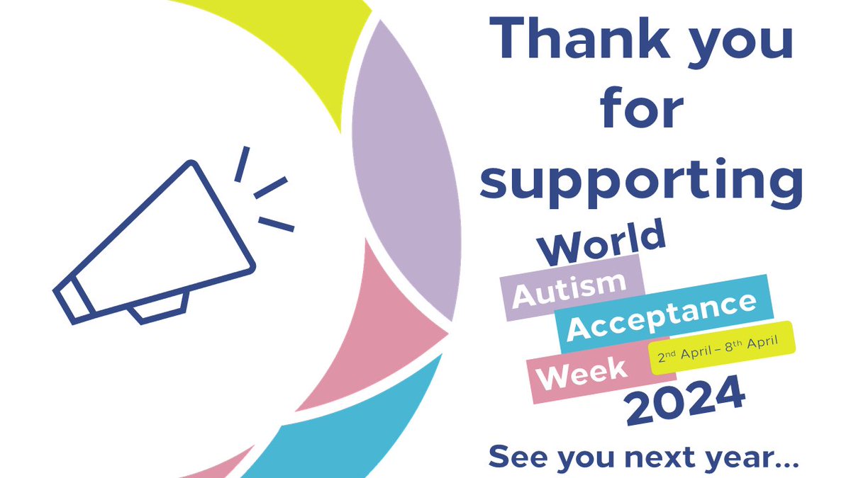 ❤️Thank you for supporting #WorldAutismAcceptanceWeek2024.

We hope you found some of the resources shared useful.

🤔Planning ahead for 2025 campaign - add your suggestions of what you would like to see more of or any activities you would like to do in the comments below ⬇️