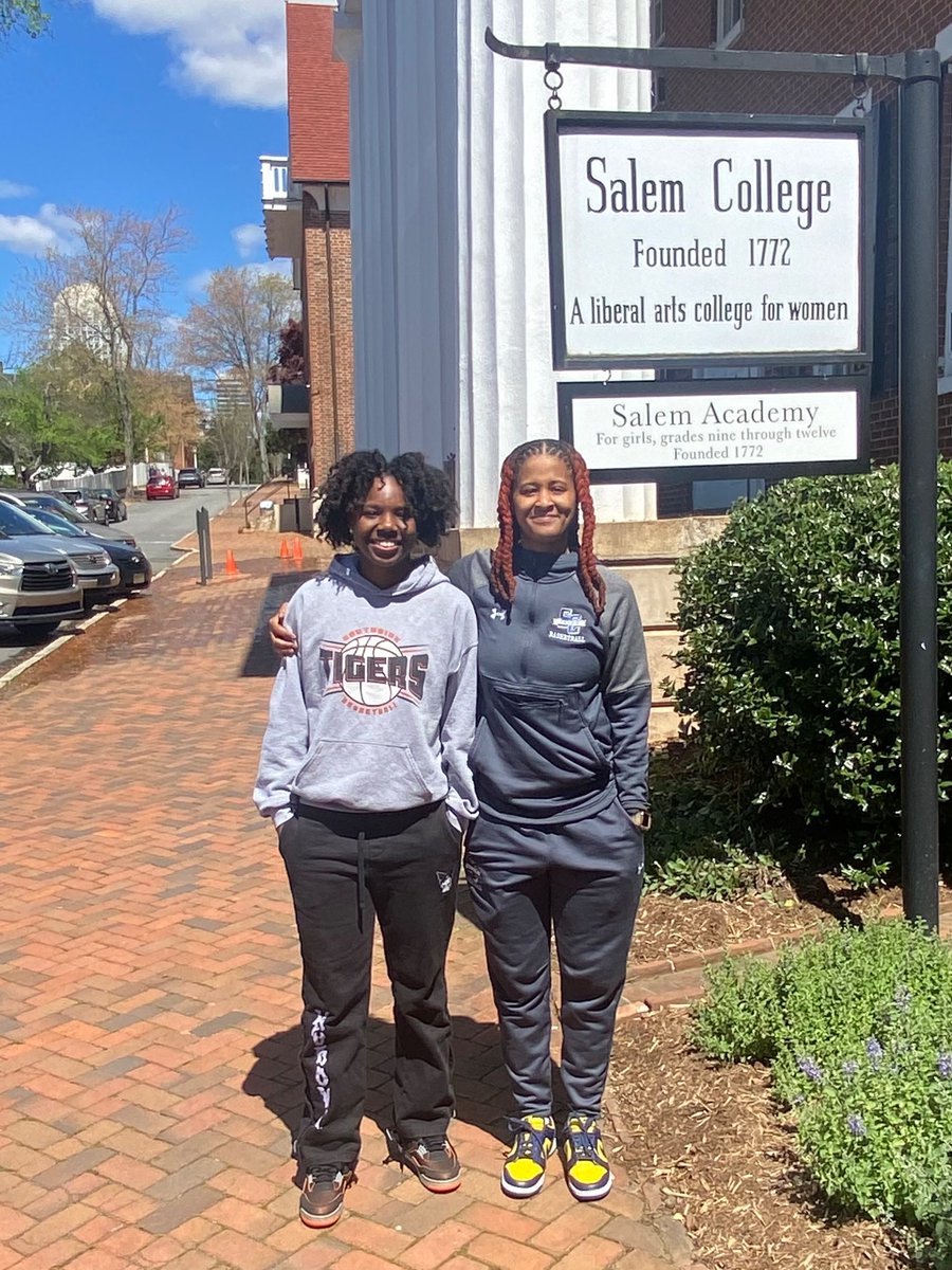 After an amazing visit with Coach Boyd, I am blessed to receive an offer from Salem College. 💙💛 @SalemCollegeWBB