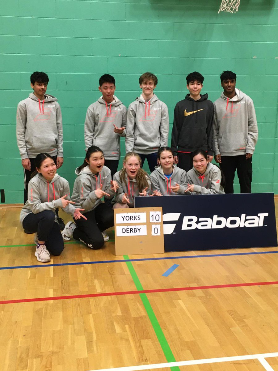 The wins keep coming! Well done Yorkshire! @BE_North @BadmintonEnglnd @babolat