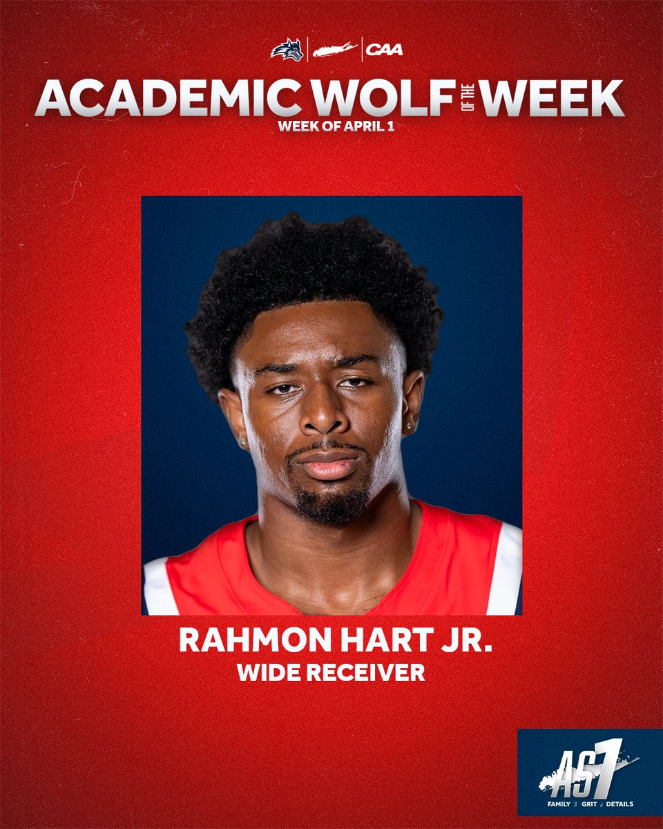 Our guy Rahmon takes home this week's Academic Wolf of the Week! 📚 🌊🐺 x #As1