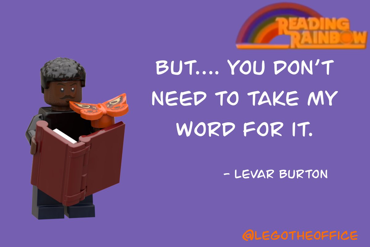 I’m really proud to share my proposal for the next <a href="/LEGOIdeas/">LEGO® IDEAS</a>, LEGO Reading Rainbow set featuring one of my childhood heroes, the esteemed <a href="/levarburton/">LeVar Burton</a> (thank you for inspiring my love for reading)

ideas.lego.com/s/ca:d197a8c53…

#ReadingRainbow #LeVarBurton #LEGOReadingRainbow
