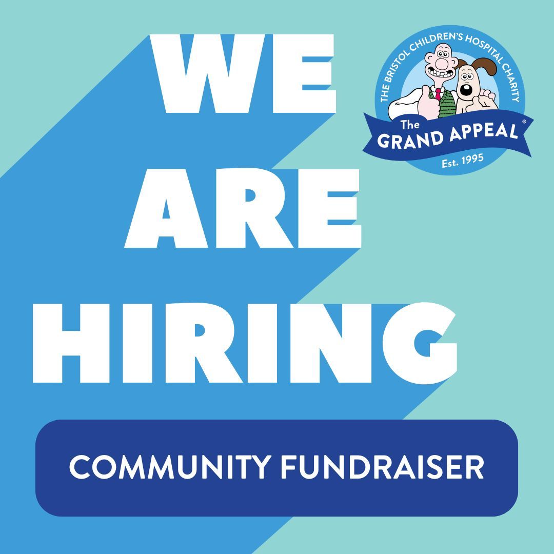 We’re hiring a warm, enthusiastic and experienced Community Fundraiser to work with our extraordinary supporters as they raise money for Bristol Children’s Hospital. 🏥 Head to our careers page to read more about the role and submit an application: bit.ly/2P7r0LI 📝