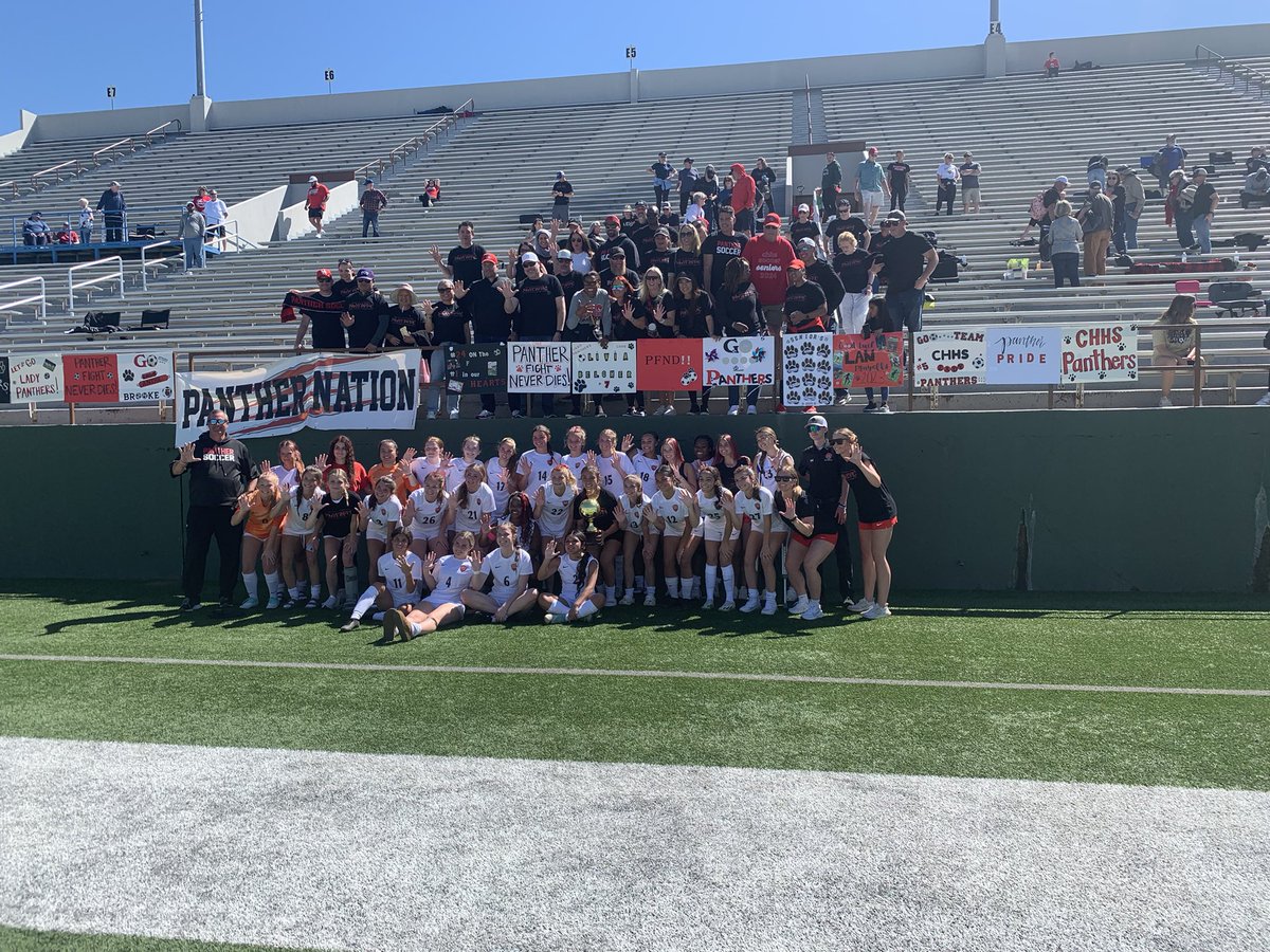 Regional semifinal champs!! They play tomorrow at 10 am!! @CHHS_LPSoccer @GCISD @Supt_GCISD @_Jerry_Edwards @CoachCon_sb @CHPantherPride