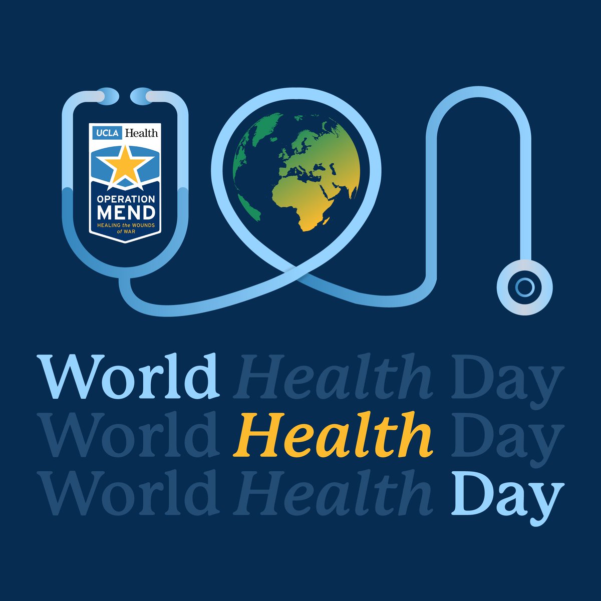 Celebrating #WorldHealthDay by reaffirming our commitment to providing unparalleled care for our Warriors and their caregivers. As proud members of @UCLAHealth, we're honored to play a role in positively impacting the lives of those who've made immense sacrifices for our nation.