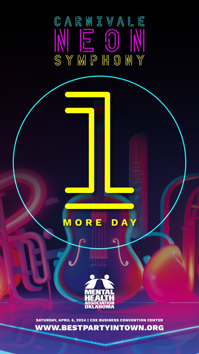 Tomorrow, tomorrow, we'll see you tomorrow! It's only ONE day away. We can't wait to see you at Carnivale 2024: Neon Symphony! #carnivale2024 #neonsymphony #endhomelessness