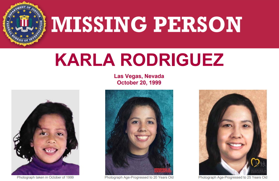 Tune in to the latest episode of the Inside the FBI Podcast: What happened to Karla Rodriguez? Learn about the details behind Karla’s disappearance from Las Vegas, NV, in Oct of 1999, & how the #FBI and law enforcement partners are working to find her: fbi.gov/news/podcasts/…