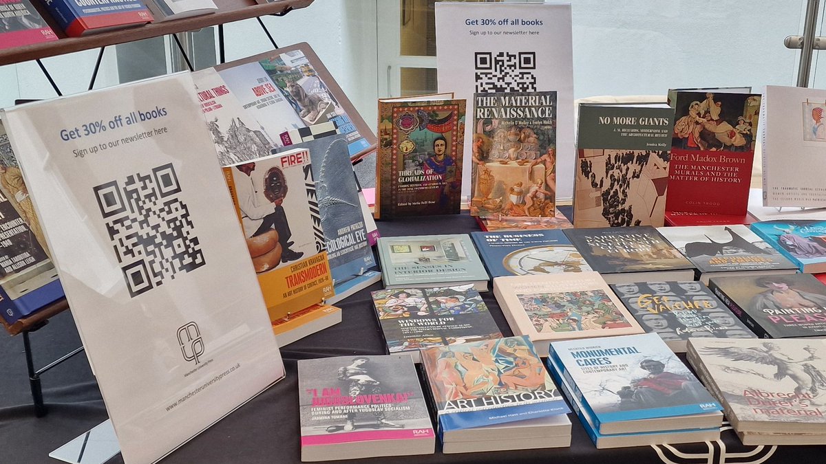 Such a pleasure to join friends and colleagues at #ForArtHistory2024...thanks to everyone @UoBrisArtHist and the team @forarthistory for organising such an amazing few days. 
Chuffed to see that our 'Material Renaissance' volume is still being promoted on the MUP stand!