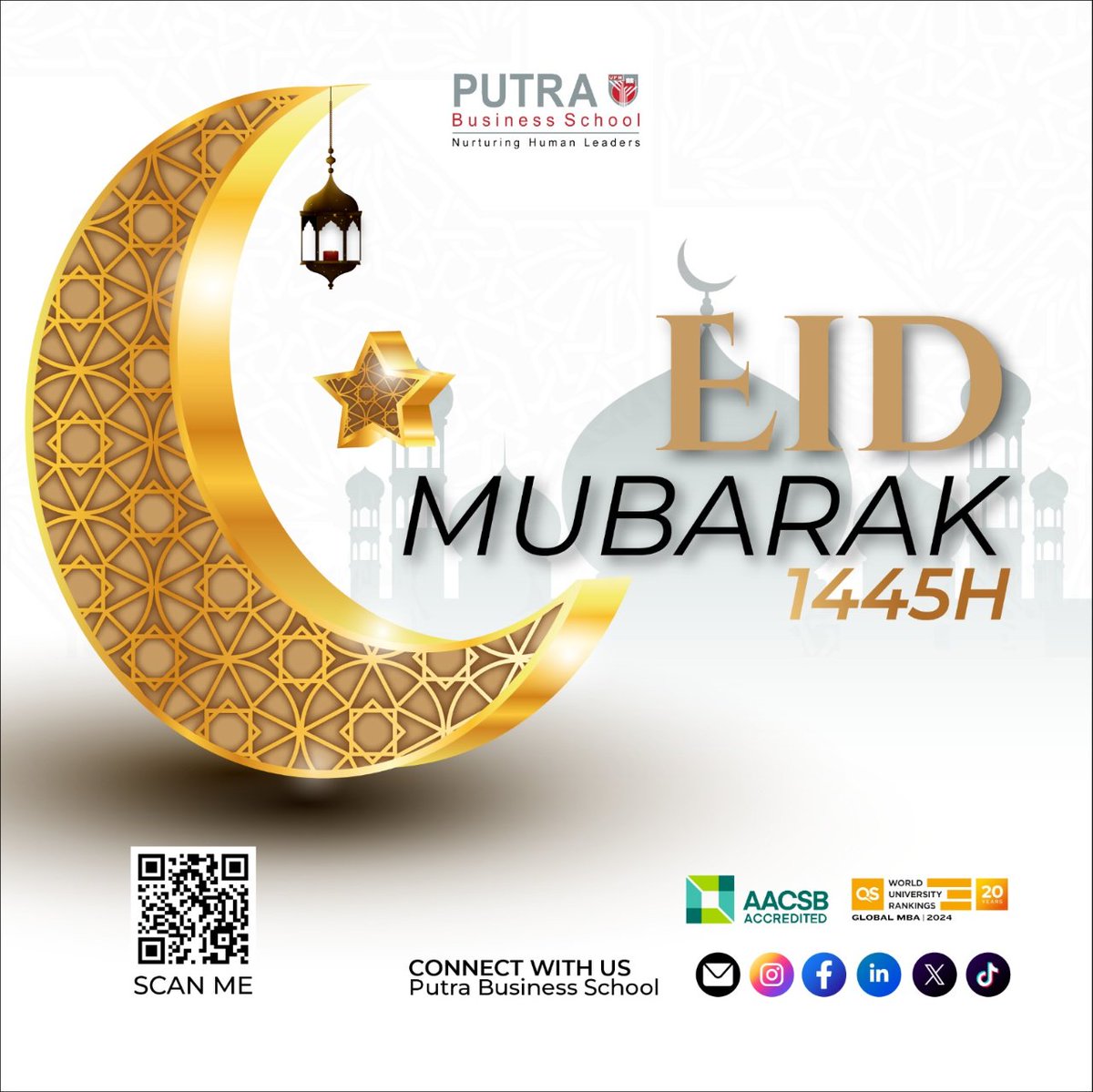 Salam Eid Mubarak from Putra Business School to all!

#Eid2024 #HariRaya2024 #EidUlFitr2024