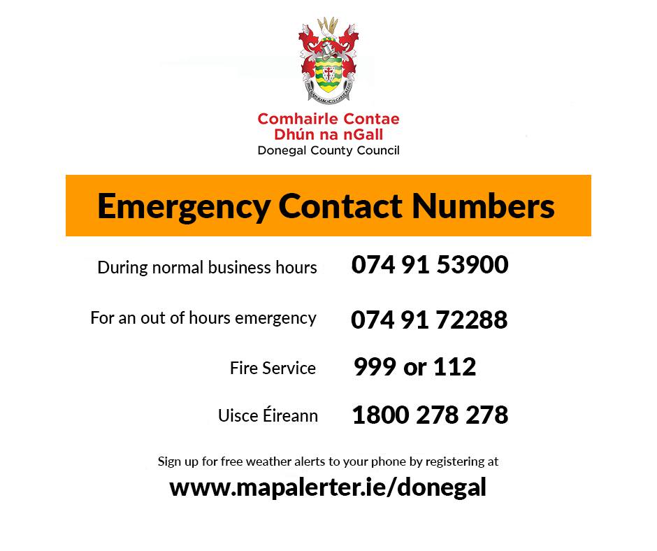 With the onset of #StormKathleen, and a Status Yellow Wind warning in place for Donegal from 7am tomorrow, we are urging the public to be cautious when travelling. Stay up to date with the latest updates around the County on mapalerter.ie #Donegal #YourCouncil