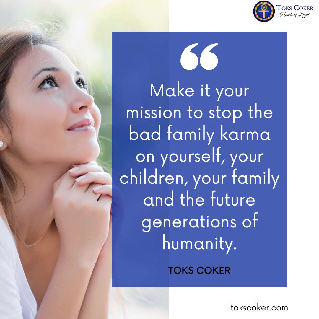 ToksCoker's tweet image. &quot;Make it your mission to stop the bad family karma on yourself, your children, your family and the future generations of humanity.&quot; - Toks

#forgiveness 
#karma 
#karmicpatterns 
#familykarmahealing 
#unblockingchakras 
#healing 
#healyourself 
#forgivenesspractice 
#lettinggo