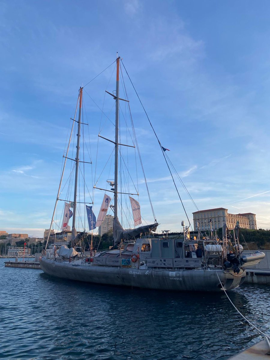 Visite de la goëlette #Tara au @Mucem à #Marseille. L’@IRD_fr collabore notamment avec la fondation @TaraOcean_ sur le projet @PlanktEco.