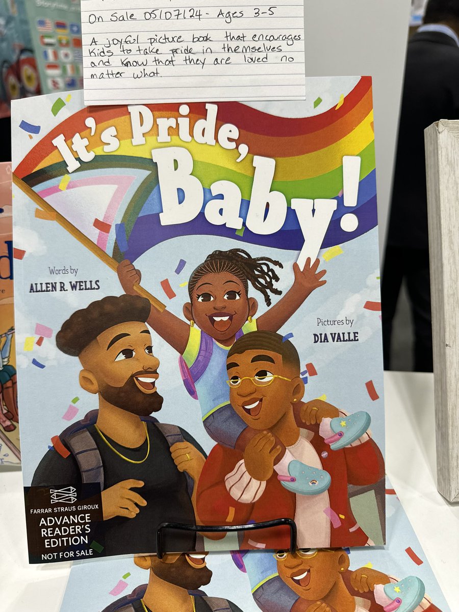 Check out #ITSPRIDEBABY! Spotted at #PLA2024 by @TanisiaTeeMoore! Many thanks, Tee!!!!! ❤️

Ain’t it a beaut!!!! 🏳️‍🌈👶🏾

Releasing May 7, 2024