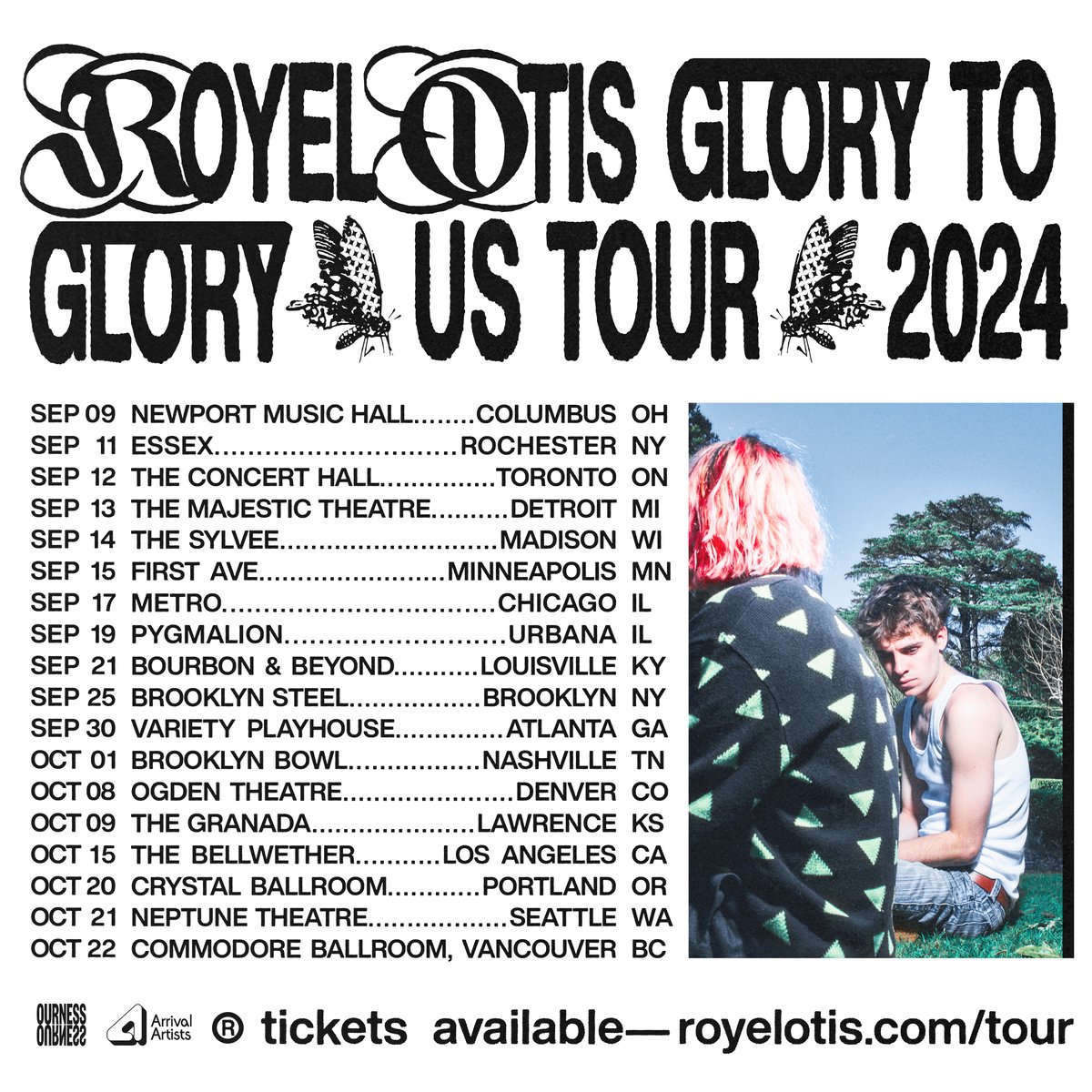 Tickets to our Glory to Glory tour are on sale now! See ya royelotis.com/tour