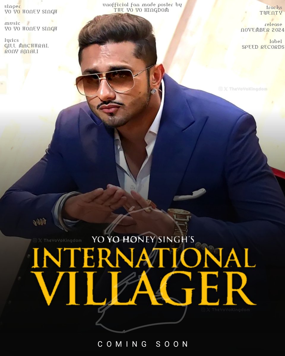 Yo Yo Honey Singh planning to release his 4th studio album 'International Villager 2' by November 2024