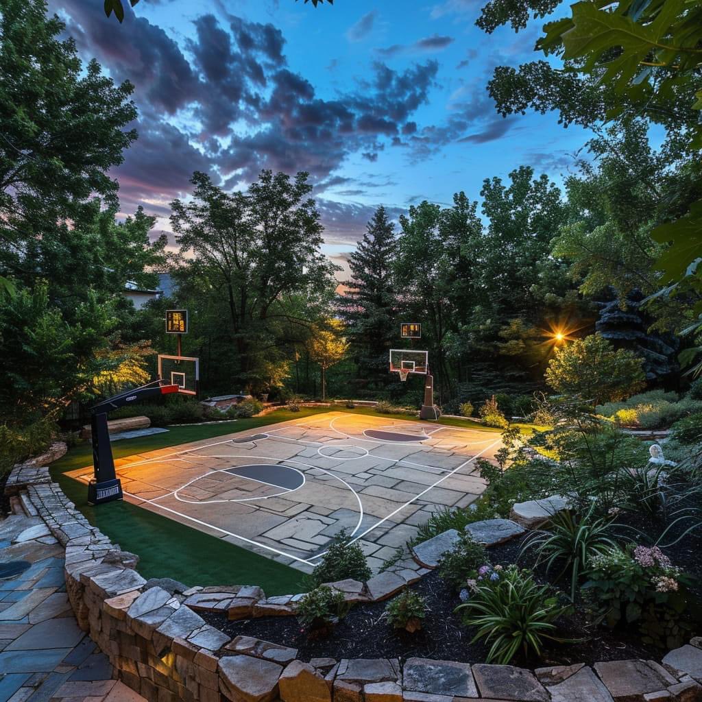 Hoopss's tweet photo. This backyard is so fire. https://t.co/6CYtSpr4Ge