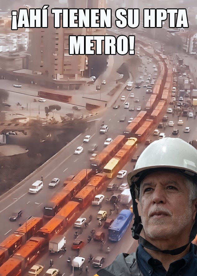 #ATENCIÓN Miente la interventoría mamerta al decir q el #metroelevado Peñalosa-López-Galán no tiene estudios. Ese metro ya está funcionando y con vagones rojos para q haga juego con Transmilenio. ¡Ay, rolos!🤦 @LAPacifiKA @SinCensuraCol @willj84753699 @Jokeraton @Pelicolombianas