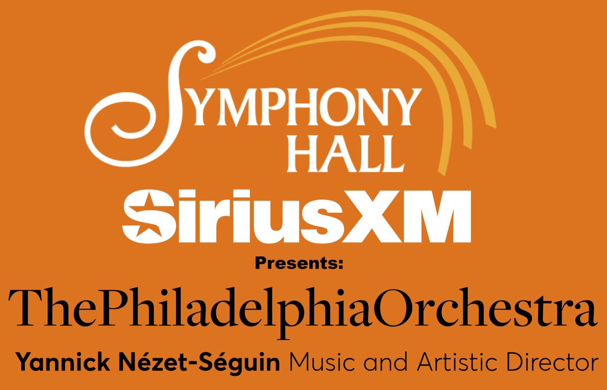Tonight on SiriusXM, tune in to Symphony Hall at 7 PM to hear Music and Artistic Director Yannick Nézet-Séguin lead an all-Mozart program, featuring First Associate Concertmaster Juliette Kang and Principal Viola Choong-Jin Chang. siriusxm.com/channels/symph…