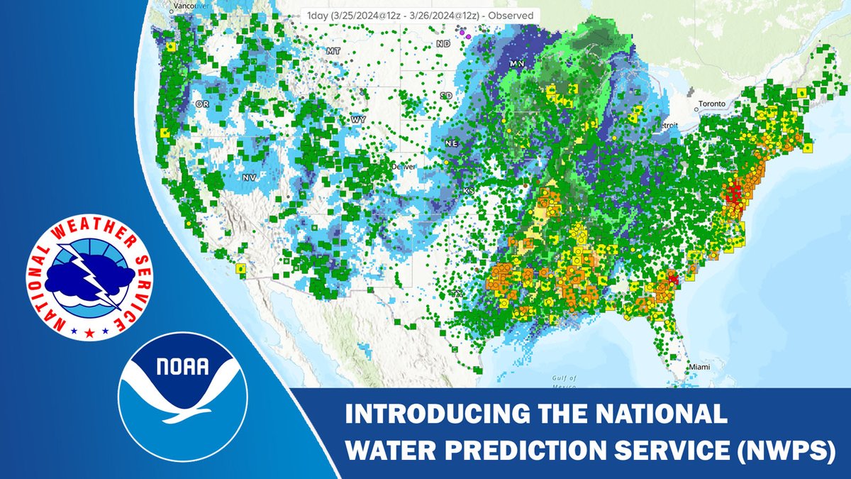 #ICYMI: The @NWS launched a new website, the National Water Prediction Service, a hub for water data, products and services combines local and regional forecasts with water data and new national level capabilities. bit.ly/4aw2ZYE