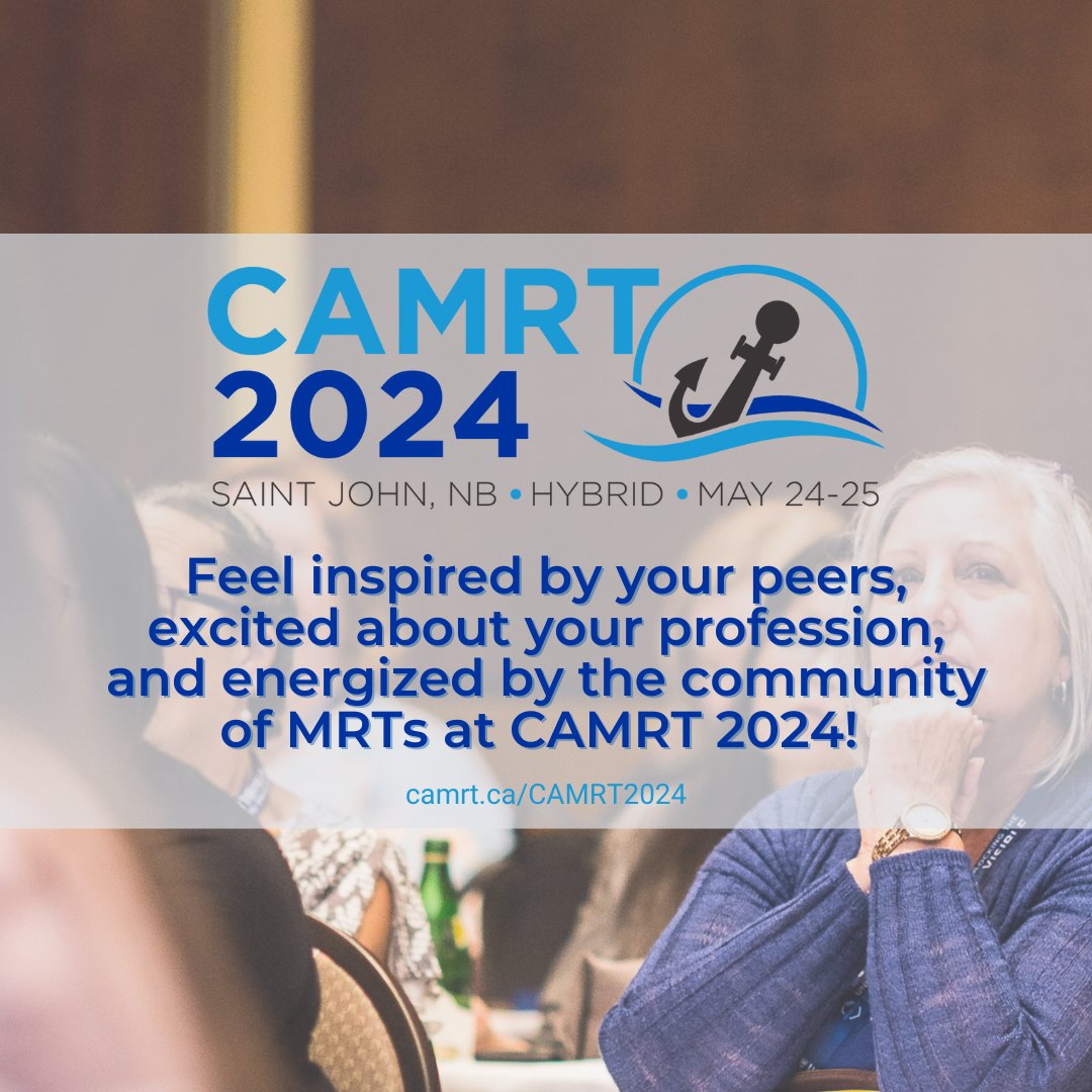 We’re bringing together 300+ MRTs from across the country to learn, share, and celebrate this amazing profession! Register now for CAMRT 2024: ow.ly/riX550R9tWt