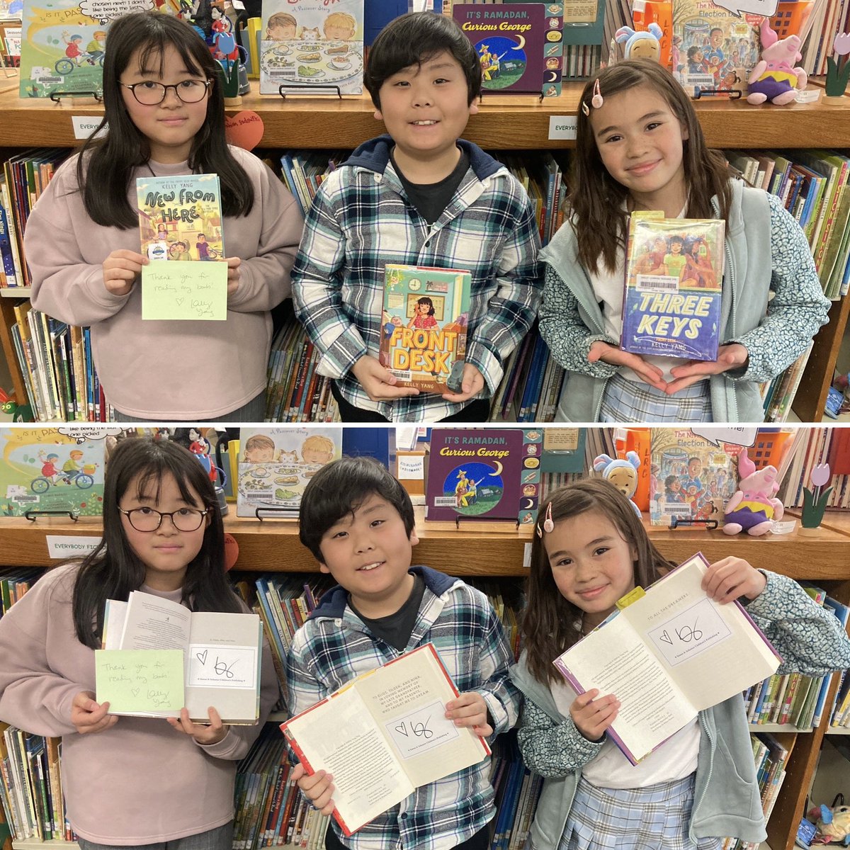 Thank you to @kellyyanghk for her wonderful books and for sending us autographed bookplates for our copies of her books in the Library! So nice! 📚💙📚 #Grateful #KellyYangBooks #ReadtoGrow