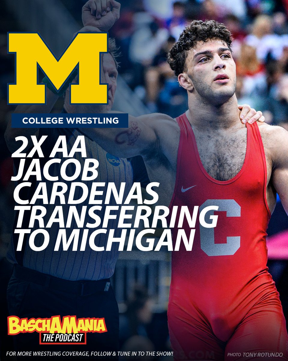 2x All-American at Cornell, Jacob Cardenas, has announced he's transferring (as a grad student) to @umichwrestling.