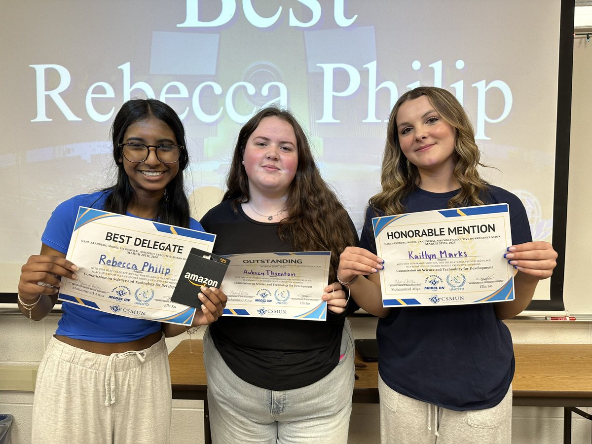 GA Sec Gens held their annual Exec Sim! CSMUN Exec had the opportunity to showcase their skills, and Cab Exec got to try out a GA committee. We are incredibly proud of the progress they made this morning!
Best: Rebecca Philip 
Outstanding: Aubrey Thornton
Honorable: Kaitlyn Marks