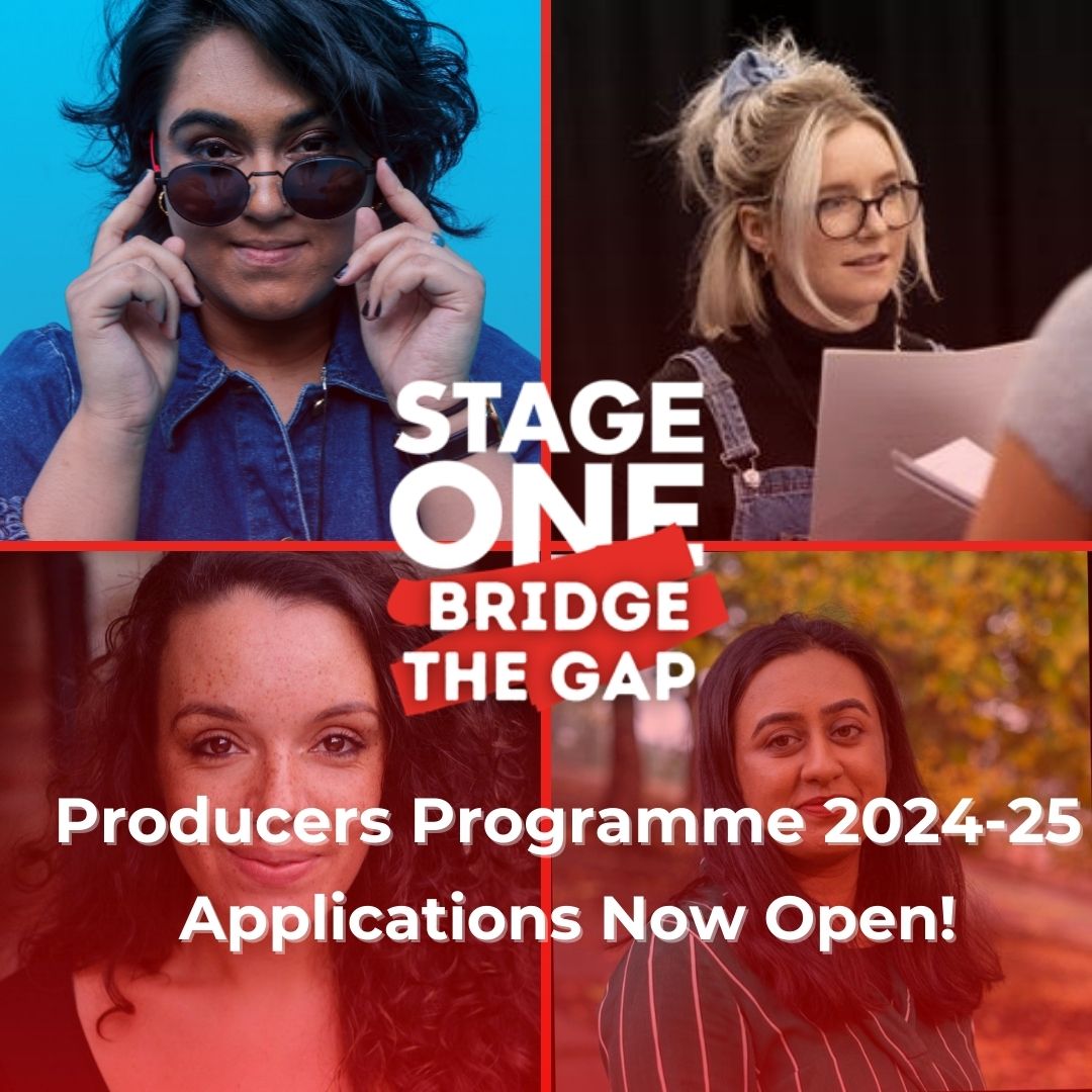 📢 Applications for our Bridge the Gap Producer Programme are now open! Apply to be one of 10 emerging producers from underrepresented backgrounds to join the programme, gaining skills in commercial producing thru workshops, a mentor, tickets to shows, access to grants & more!