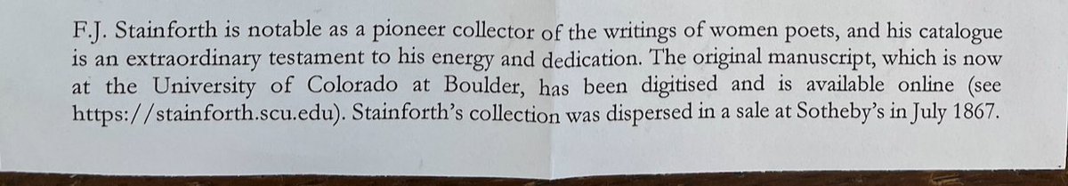 When it backfires: Your peer-reviewed research on rare books could make the rare books you study and want to buy more expensive: This is from a bookdealer's description citing our project. #stainforth