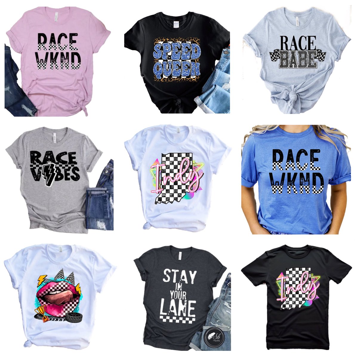 THERE’S STILL TIME TO PRE-ORDER FROM OUR RACE DAY COLLECTION! 🏁🔥 These designs and more are available for pre-order now through Sunday! 

Order now👇🏻
sugarbabesboutique.net/race-gear

#shopSBB #racegear #thisismay #indy500 #raceday #indyboutiques #indycar #dirtcar #indianapolis