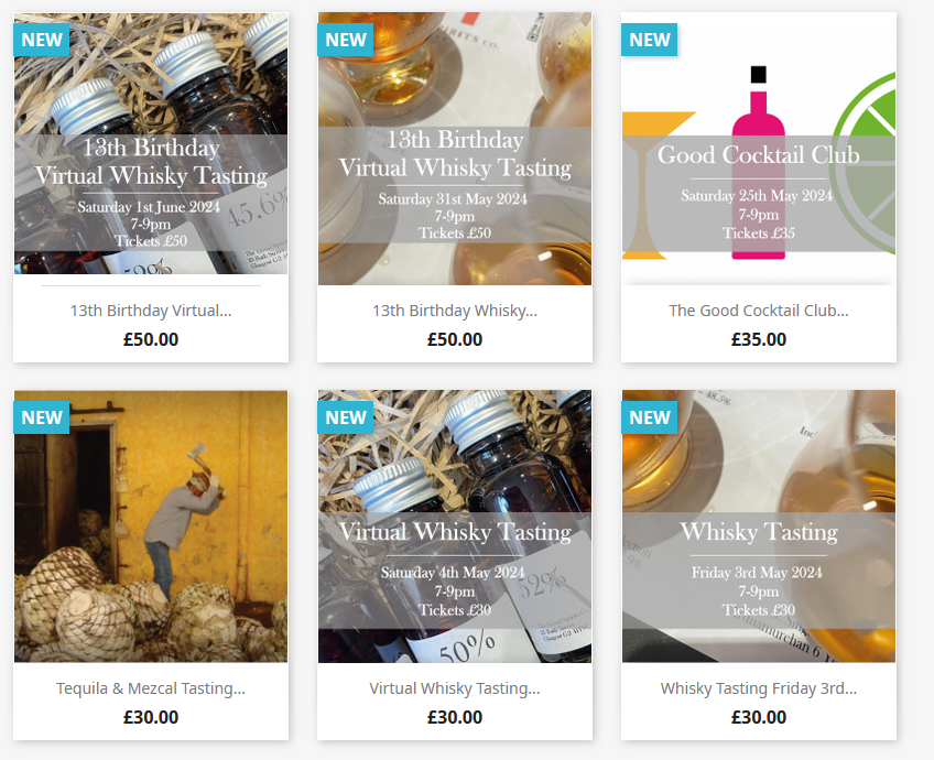 Tastings for May now (finally, a week late, yes, we know, soz) LIVE:

thegoodspiritsco.com/1580-tastings