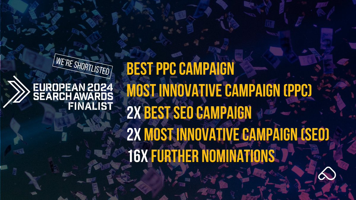Bastian Grimm (@basgr) on Twitter photo I’m thrilled that <a href="/peakaceag/">Peak Ace AG</a> has been nominated for 22 #EuropeanSearchAwards today, including Best Integrated Campaign & Best SEO Campaign and Best PPC Campaign! Thanks to <a href="/eusearchawards/">European Search Awards</a> and congrats to all our fellow nominees. See you in Prague! pa.ag/3PO0BV6 I’m thrilled that <a href="/peakaceag/">Peak Ace AG</a> has been nominated for 22 #EuropeanSearchAwards today, including Best Integrated Campaign & Best SEO Campaign and Best PPC Campaign! Thanks to <a href="/eusearchawards/">European Search Awards</a> and congrats to all our fellow nominees. See you in Prague! pa.ag/3PO0BV6