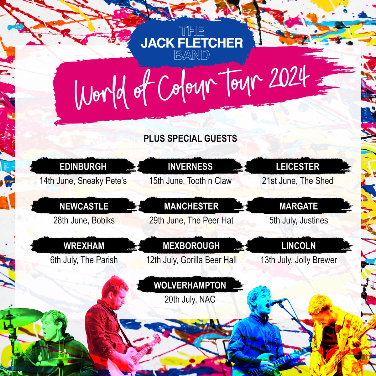 10 Weeks until our album “World of Colour” is released and we hit the road for our UK Tour Tickets & Album Pre-Order ⬇️ thejackfletcherband.com
