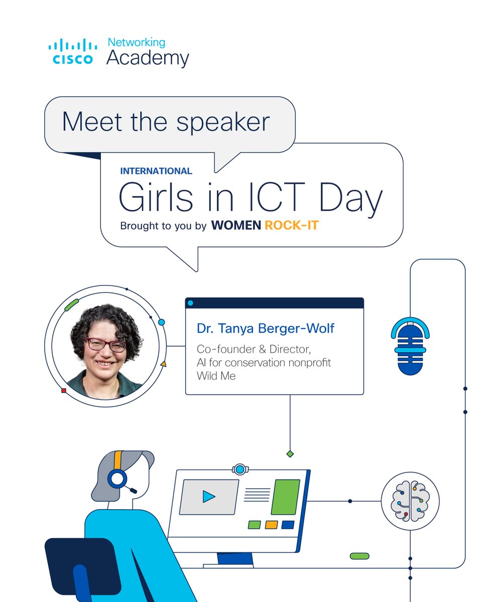 🔍 What do zebras, AI, and girls have in common? 

Find out with #WomenRockIT speaker, Dr. Tanya Berger-Wolf as she leads the way in biodiversity conservation. 

Read her story and join us in celebrating #GirlsinICT Day on April 25th. 
cs.co/6011wKrmb