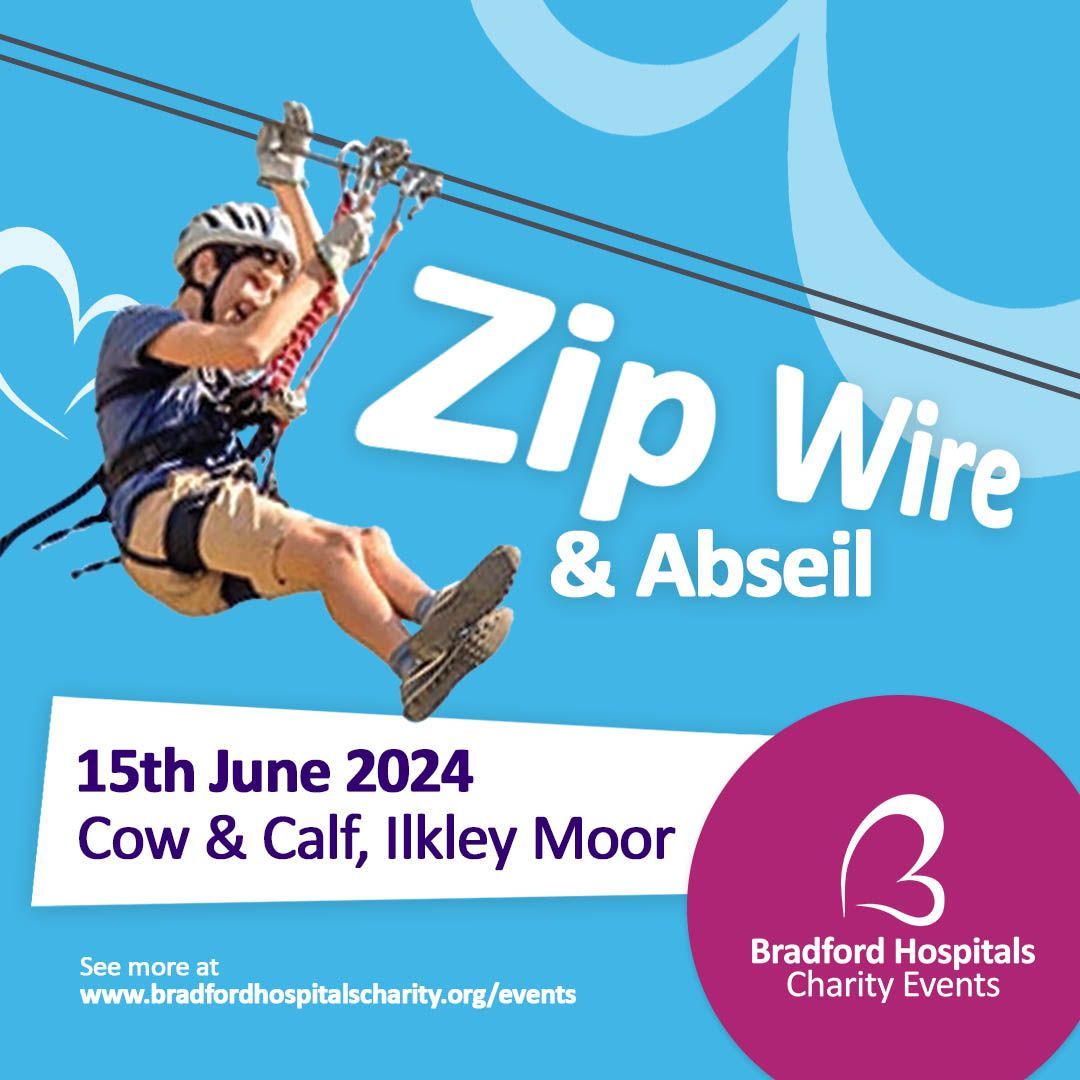 Dare to defy gravity in the ultimate Zip Wire and Abseil Challenge amidst the breathtaking landscapes of Ilkley Moor! 🧗 📆 15th June 2024 📍 Cow & Calf, Ilkley Moor 💷 £25pp Find out more and sign up at buff.ly/43BBavR #BraveItForBradford