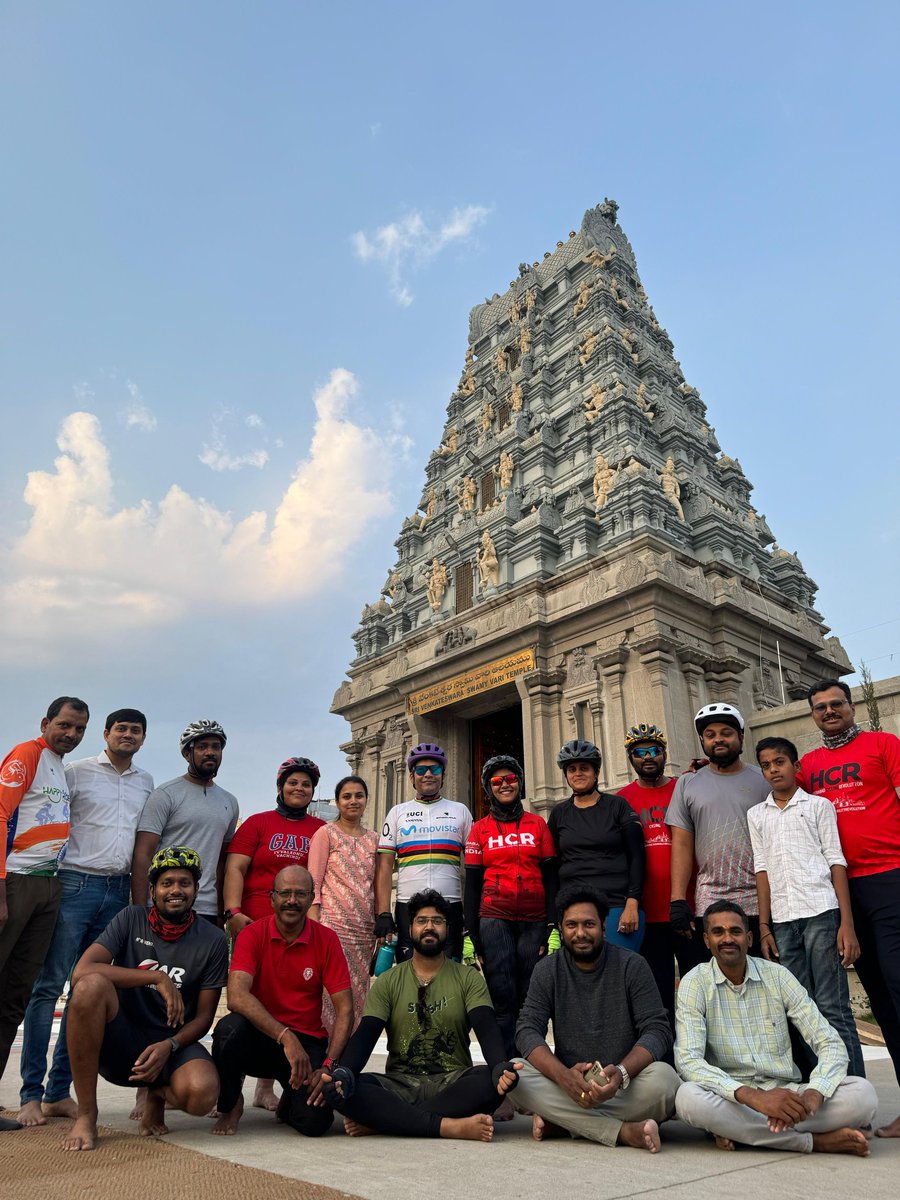 #Happyhyderabad Cycling Ride to #ttddevasthanam Jubilee hills Thanks Sandeep Chandra Gajula for organising Ride #HyderabadCyclingRevolution #hyderabadactivemobility #HappyHyderabadEast #HappyhyderabadWest #HappyhyderabadNorth #HappyHyderabadSouth #HappyHyderabadCentral